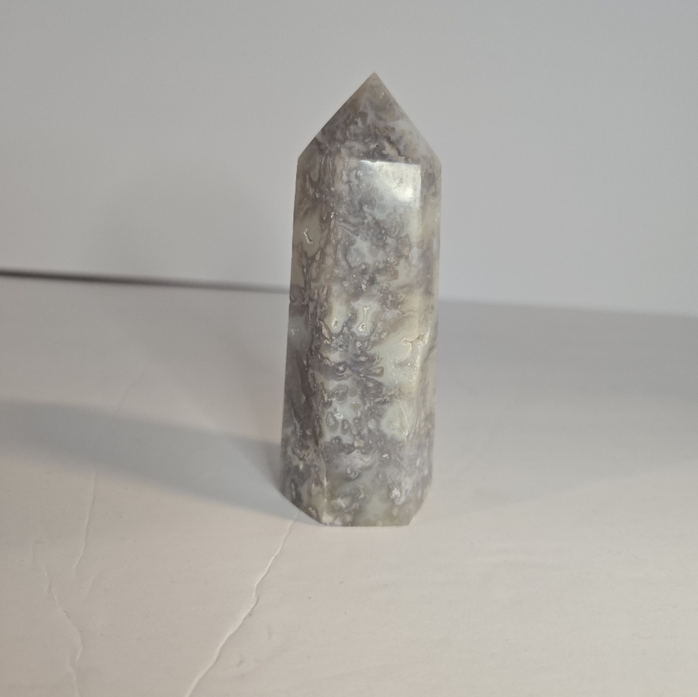 Flower Agate Gemstone Tower